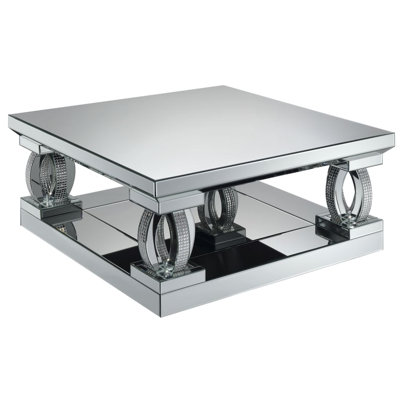 Coaster Furniture Amalia Silver Square Coffee Table CST-722518