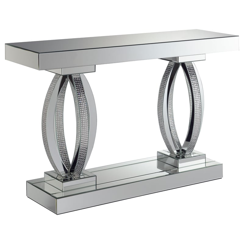 Coaster Furniture Amalia Silver Rectangular Sofa Table CST-722519