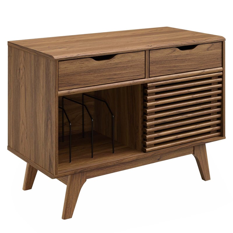 Modway Furniture Render Walnut Wood Display Stand EEI-4323-WAL