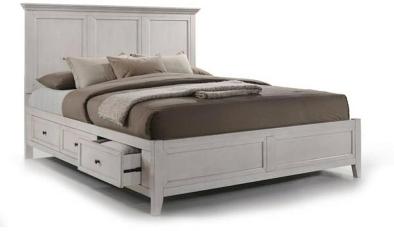 Intercon San Mateo White King Storage Bed INT-SM-BR-8865KS-RWH-C Intercon San Mateo White King Storage Bed INT-SM-BR-8865KS-RWH-C