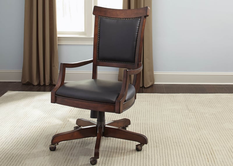 Liberty Brayton Manor Cognac Jr Executive Desk Chair LBRT-273-HO193