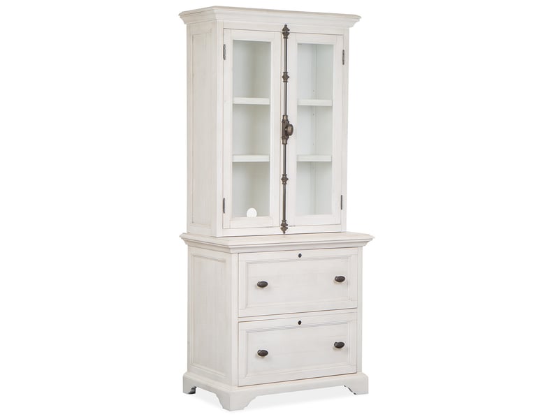 Magnussen Home Bronwyn Alabaster Lateral File with Hutch MG-H4436-40H
