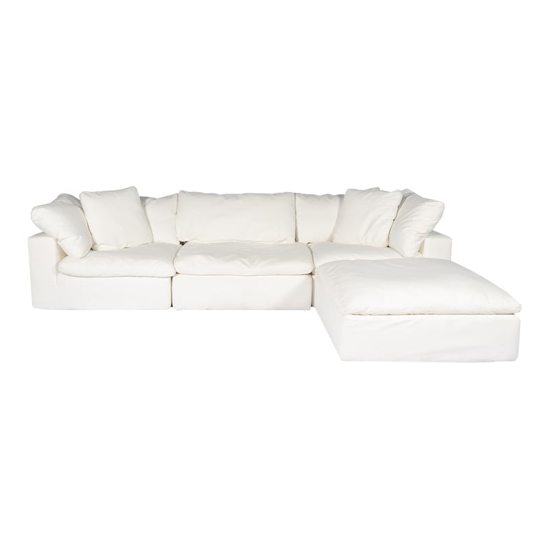 Moes Home Clay White Polyester Lounge Modular Sectional MOE-YJ-1008-05 Moes Home Clay White Polyester Lounge Modular Sectional MOE-YJ-1008-05