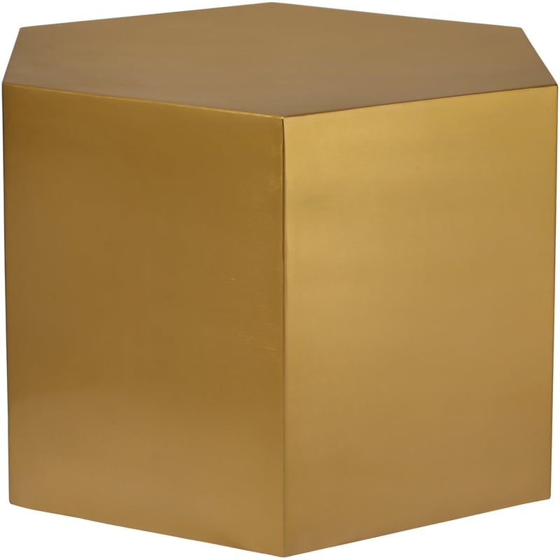 Meridian Furniture Hexagon Brushed Gold Coffee Table MRD-292-CT