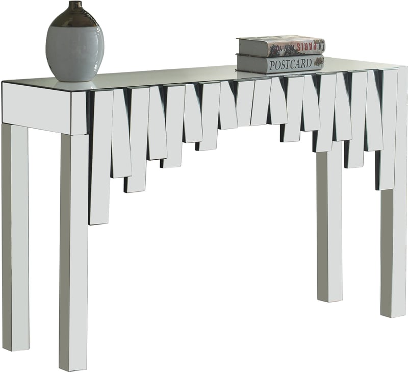 Meridian Furniture Kylie Mirrored Console Table MRD-414-T