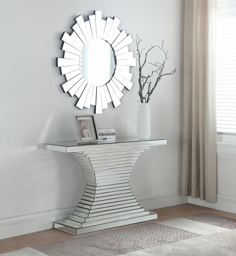 Meridian Furniture Nexus Console and Mirror Set MRD-415-CM