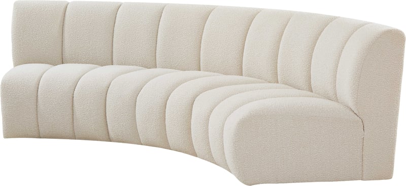 Meridian Furniture Infinity Cream Fabric 3pc Modular Sectional MRD-643CREAM-3PC Meridian Furniture Infinity Cream Fabric 3pc Modular Sectional MRD-643CREAM-3PC