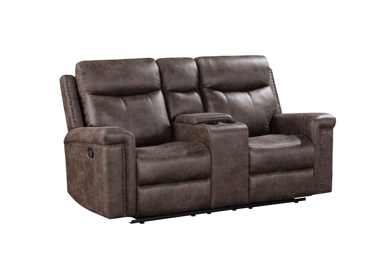 New Classic Furniture Quade Mocha Dual Recliners Loveseat with Console NCF-U1798-25-MCH New Classic Furniture Quade Mocha Dual Recliners Loveseat with Console NCF-U1798-25-MCH
