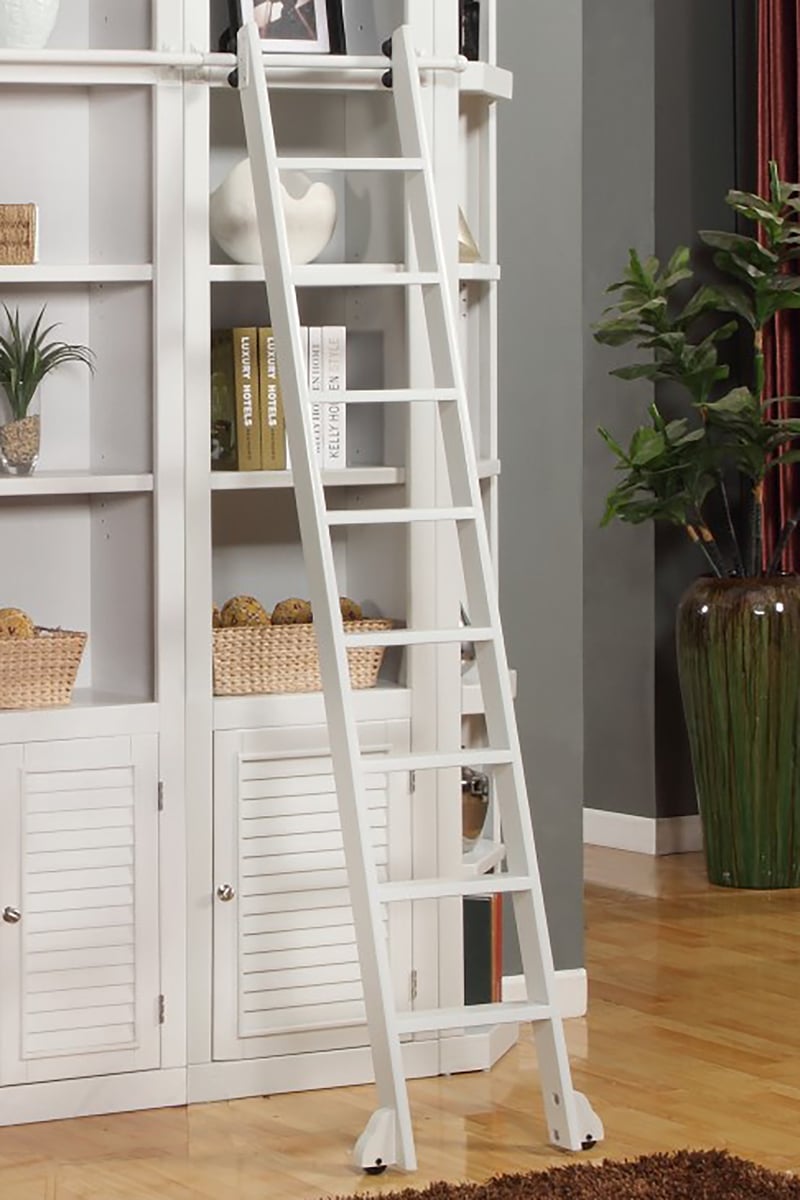 Parker House Boca White Library Ladder PKH-BOC495