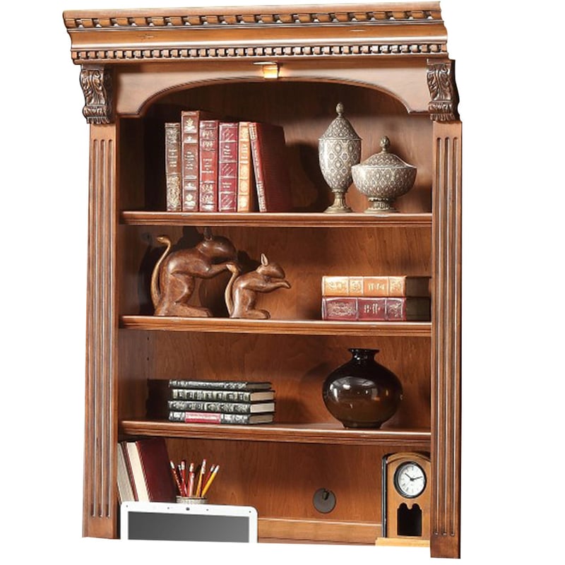 Parker House Huntington Brown Library Hutch PKH-HUN460H