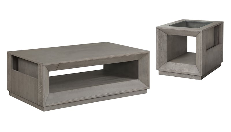 Parker House Pure Modern Grey 3pc Coffee Table Set PKH-PUR-OCT-S1