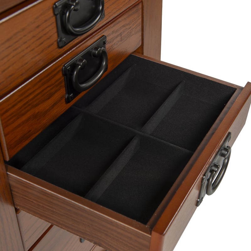 Powell Furniture Anna Lee Mission Oak Jewelry Armoire