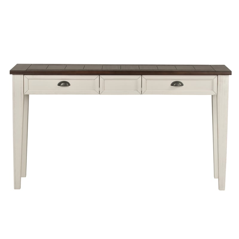 Steve Silver Cayla Dark Oak White Sofa Table SSF-CY100SKW Steve Silver Cayla Dark Oak White Sofa Table SSF-CY100SKW