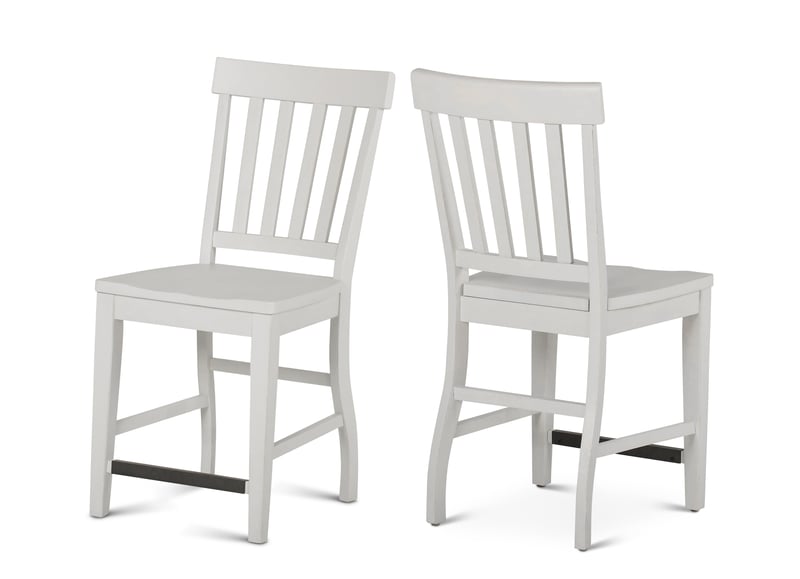 2 Steve Silver Cayla White Counter Chairs SSF-CY700CCW 2 Steve Silver Cayla White Counter Chairs SSF-CY700CCW