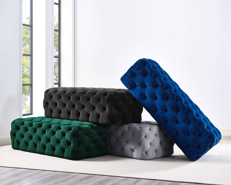 TOV Furniture Kaylee Green Ottoman