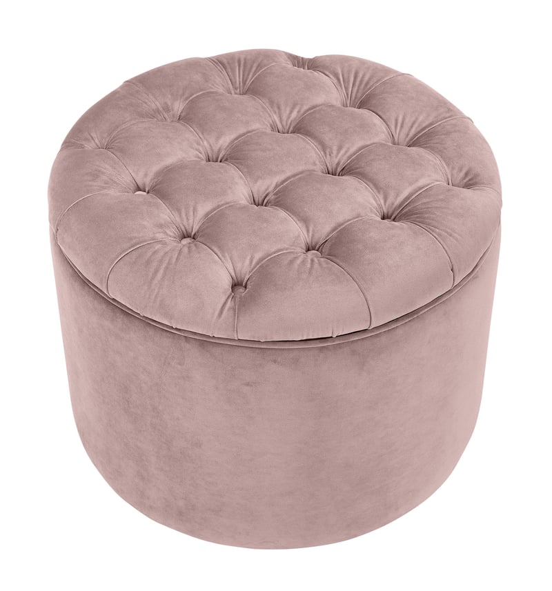 TOV Furniture Queen Blush Storage Ottoman TOV-OC146