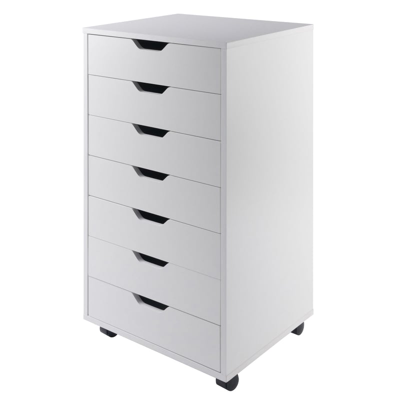 Winsome Halifax White 7 Drawers Mobile Cabinet WNS-10792