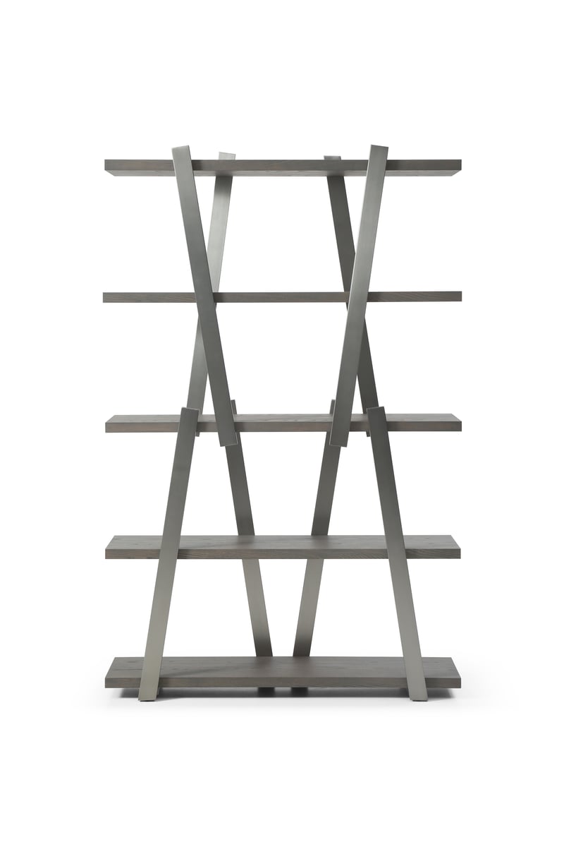 Whiteline Elena Light Grey Bookshelf WTL-DI2029-LGRY