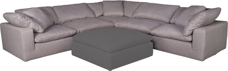 Moes Home Clay Light Grey Fabric Livesmart Modular Sectional MOE-YJ-1003-29-SEC-S2