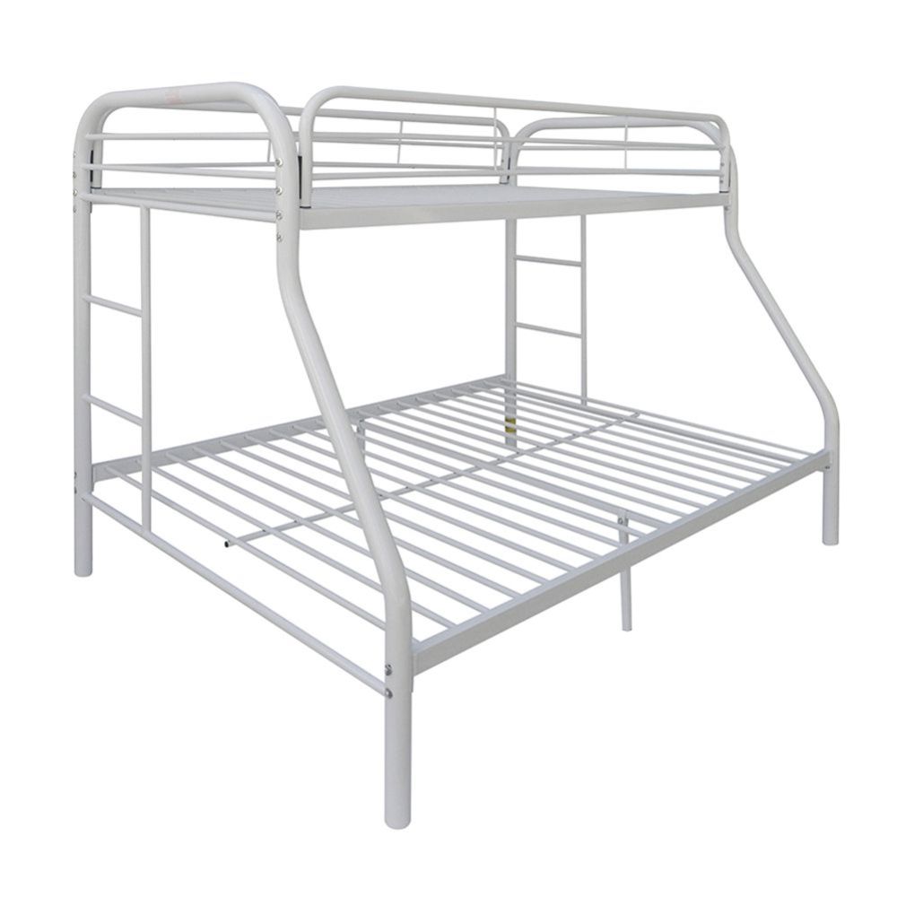 Acme Furniture Tritan White Twin Over Full Bunk Bed