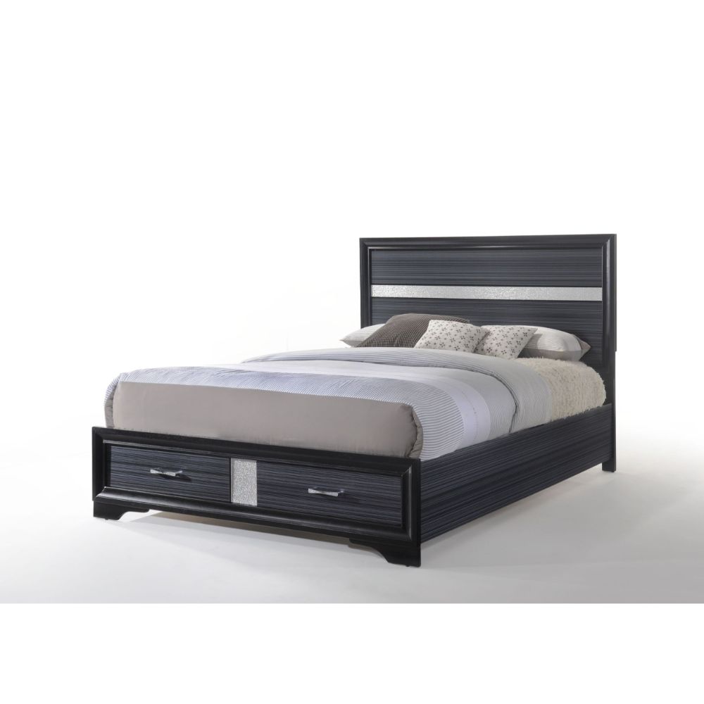 Acme Furniture Naima Black King Storage Bed