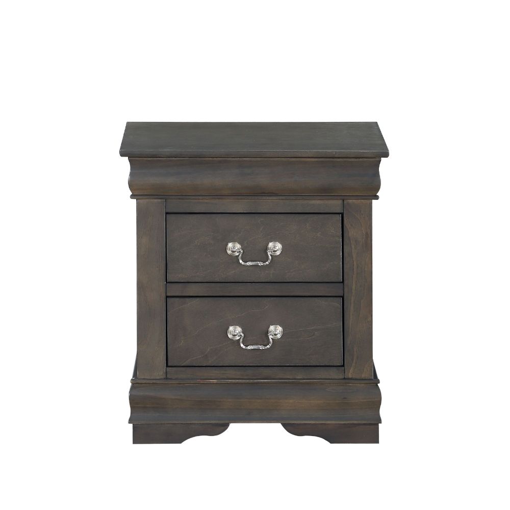 Acme Furniture Louis Philippe Dark Gray Nightstand