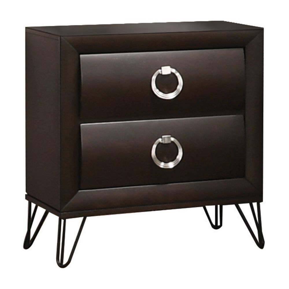 Acme Furniture Tablita Dark Merlot Nightstand