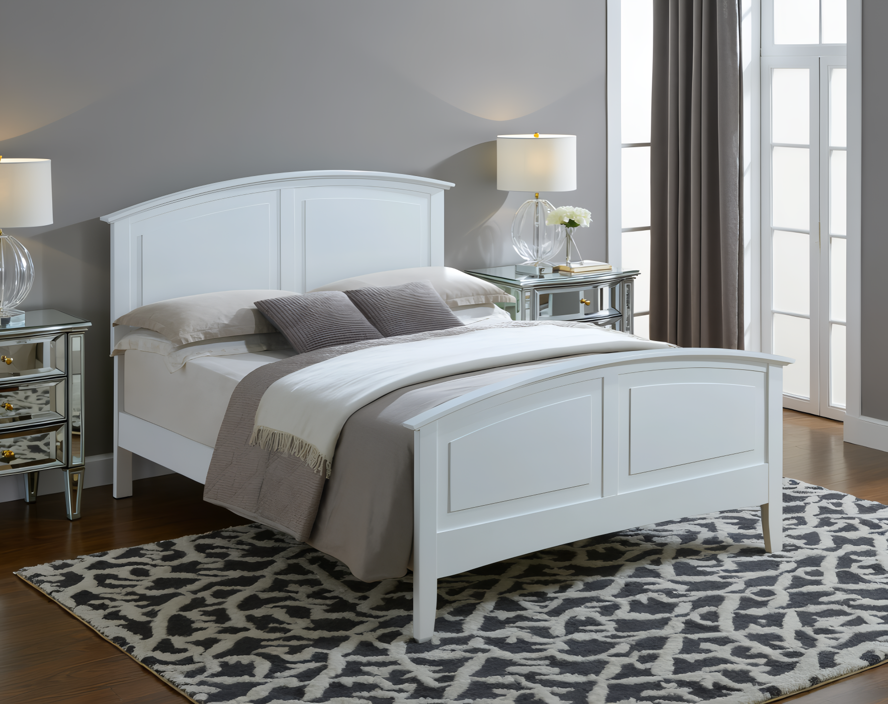 Elite Space Living Halden White Full Bed