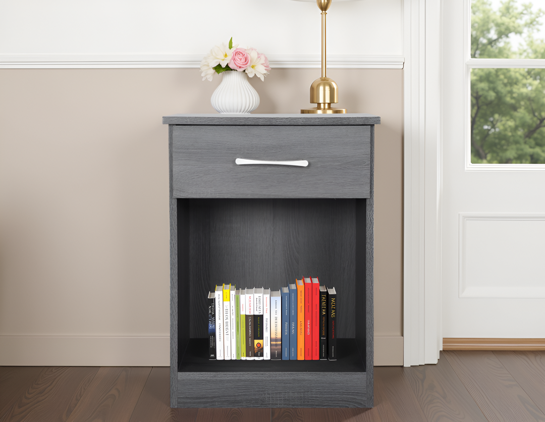 Elite Space Living Kenitra Gray Nightstand