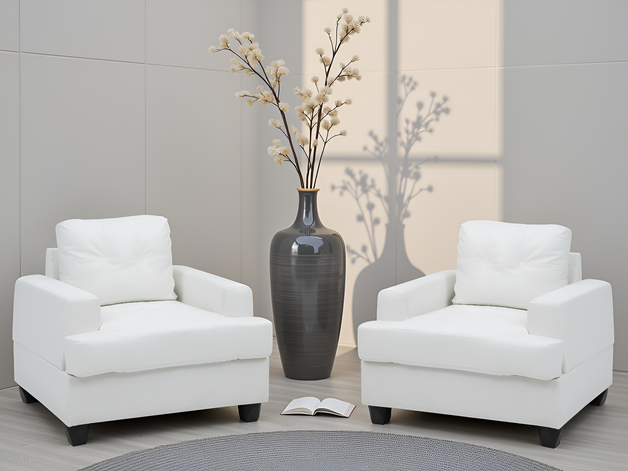 Elite Space Living Dijon White Chair