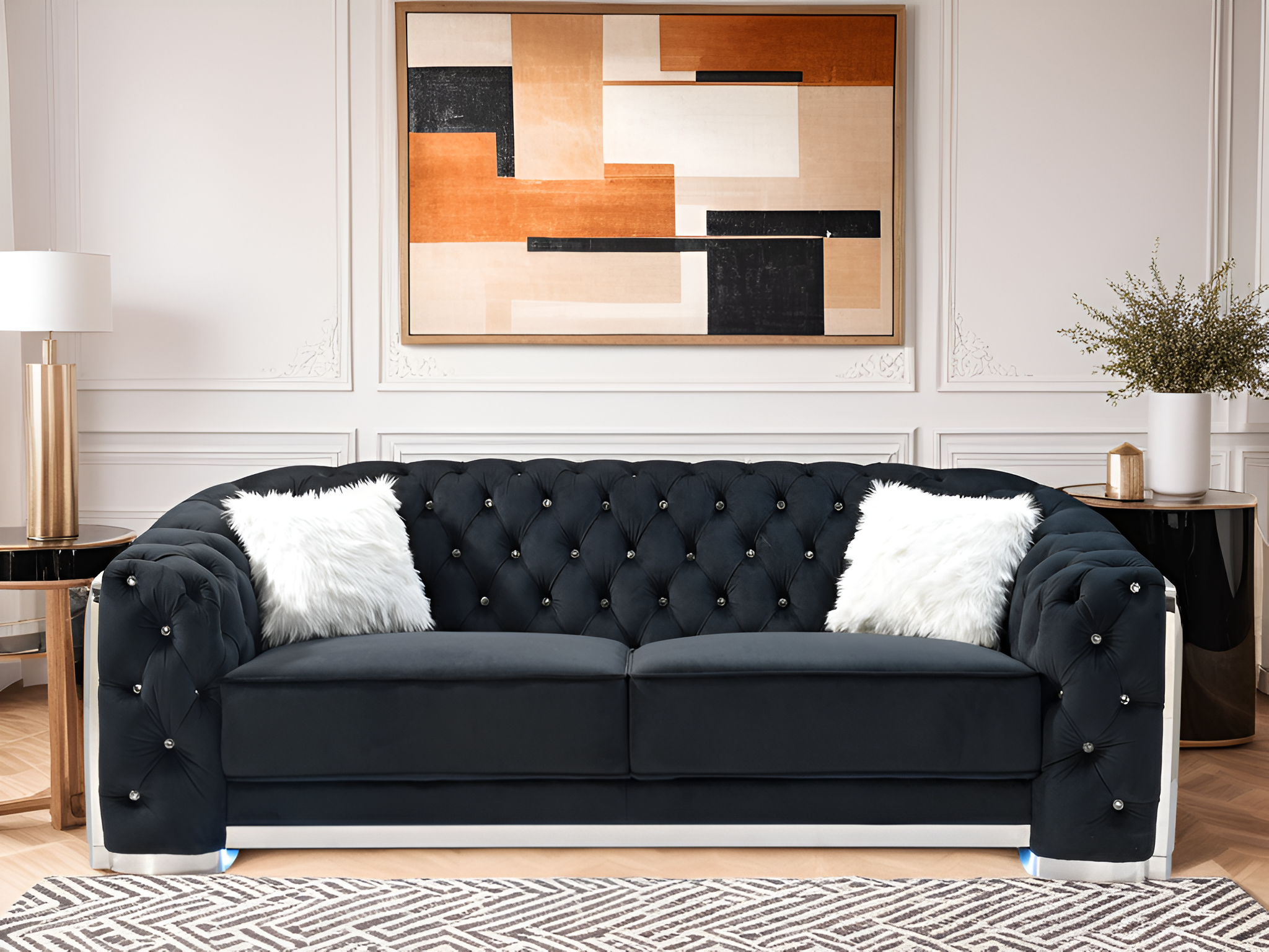 Elite Space Living Wroclaw Black Sofa