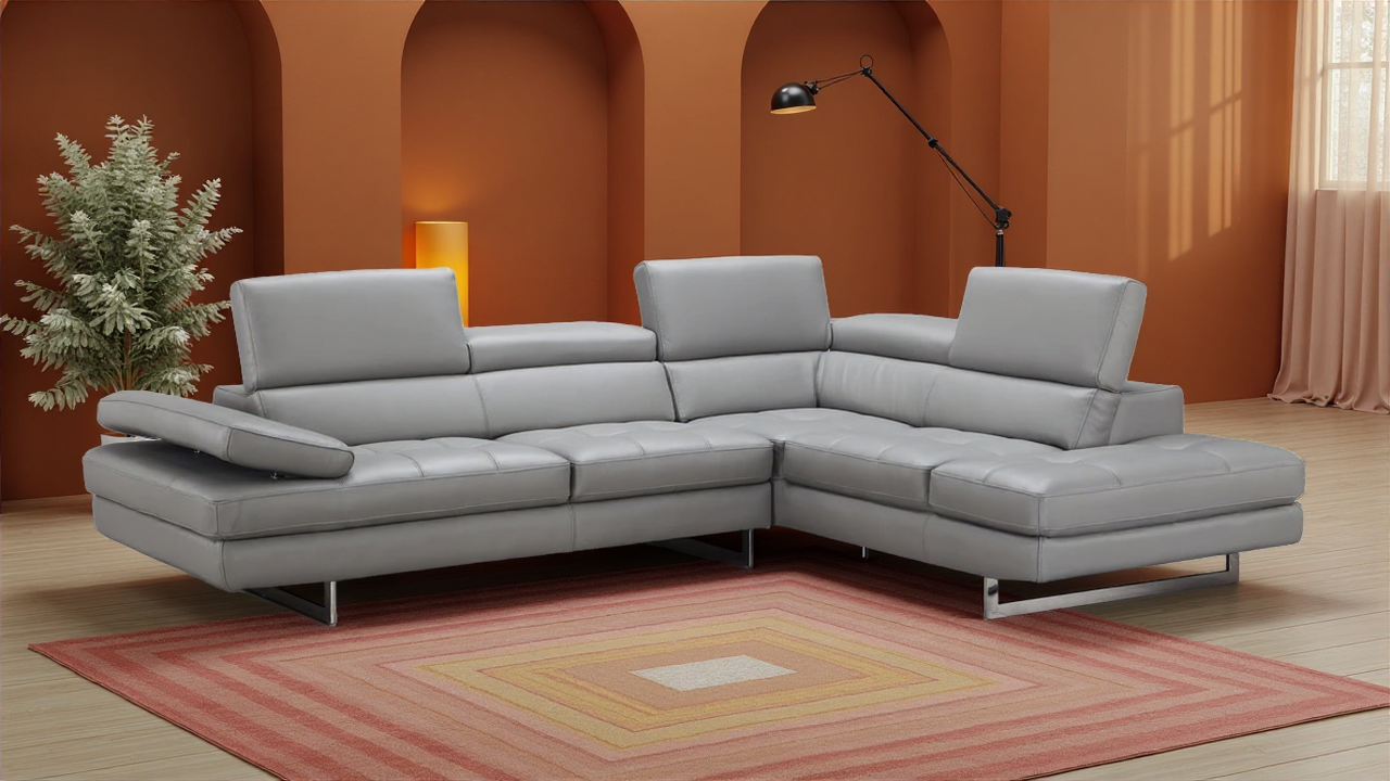 Elite Space Living Amesbury Light Grey Left Hand Facing Sectional