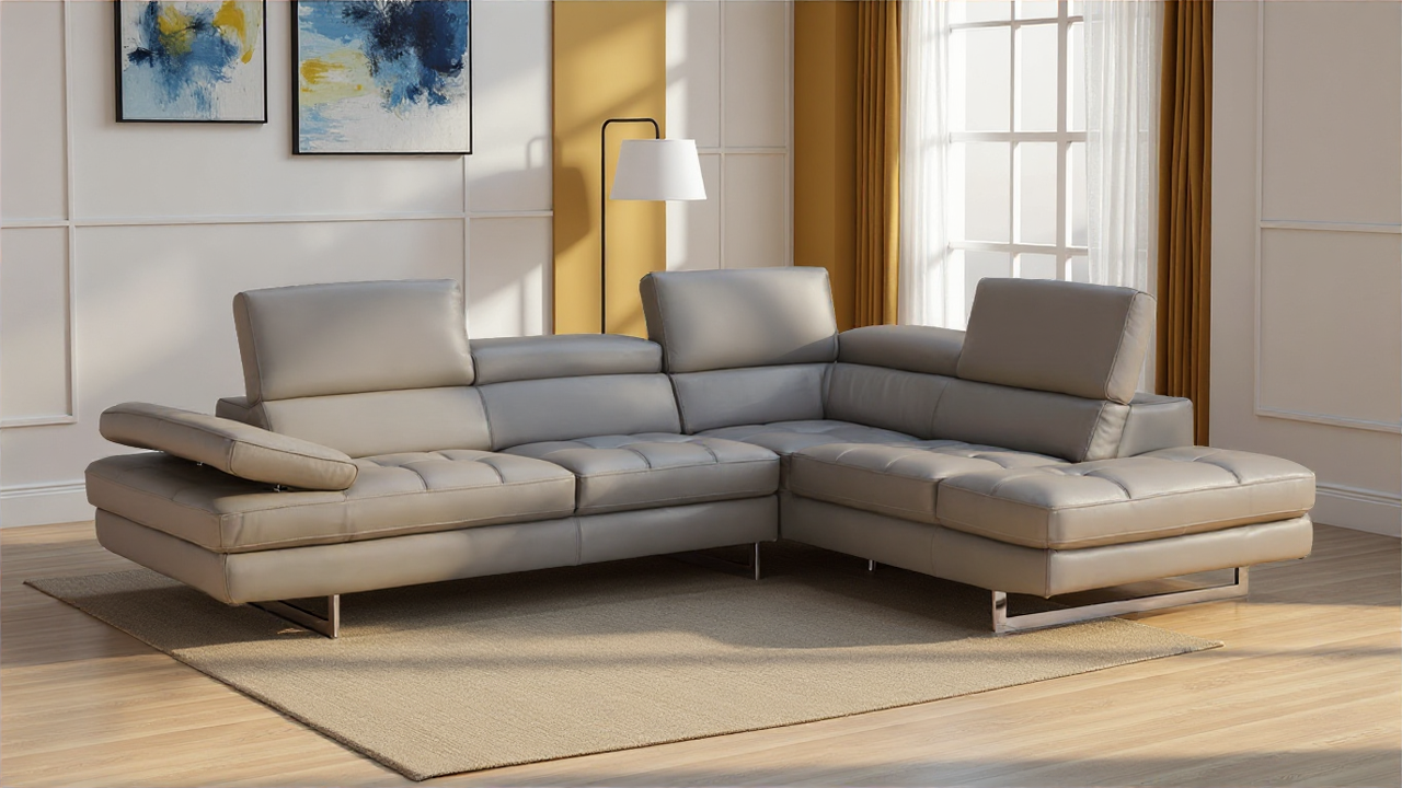 Elite Space Living Amesbury Light Grey Right Hand Facing Sectional