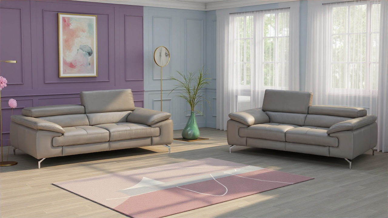 Elite Space Living Ferrara Grey 2pc Living Room Set