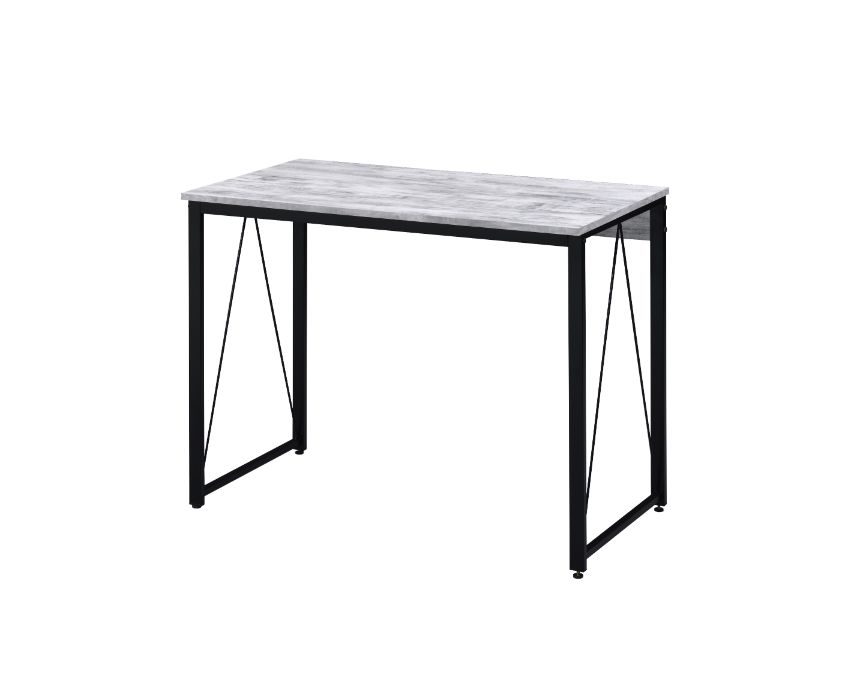 Acme Furniture Zaidin Antique White Black Wood Writing Desk