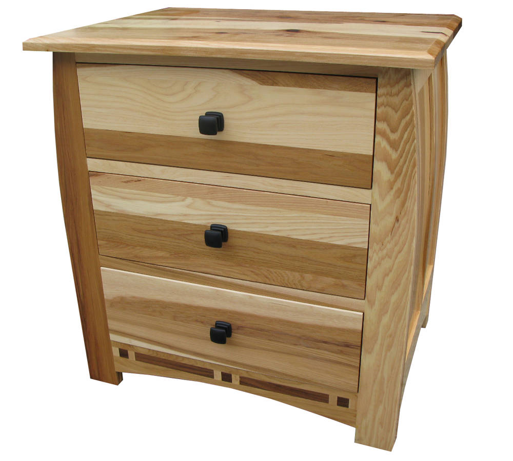 A-America Adamstown Natural 3 Drawer Nightstand