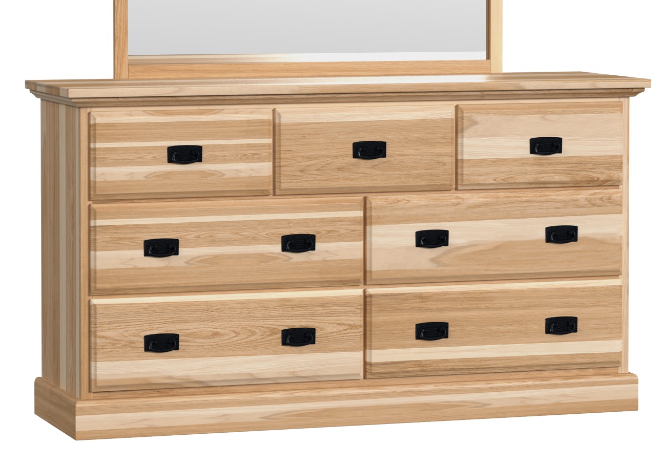 A-America Amish Highlands Natural 7 Drawer Dresser