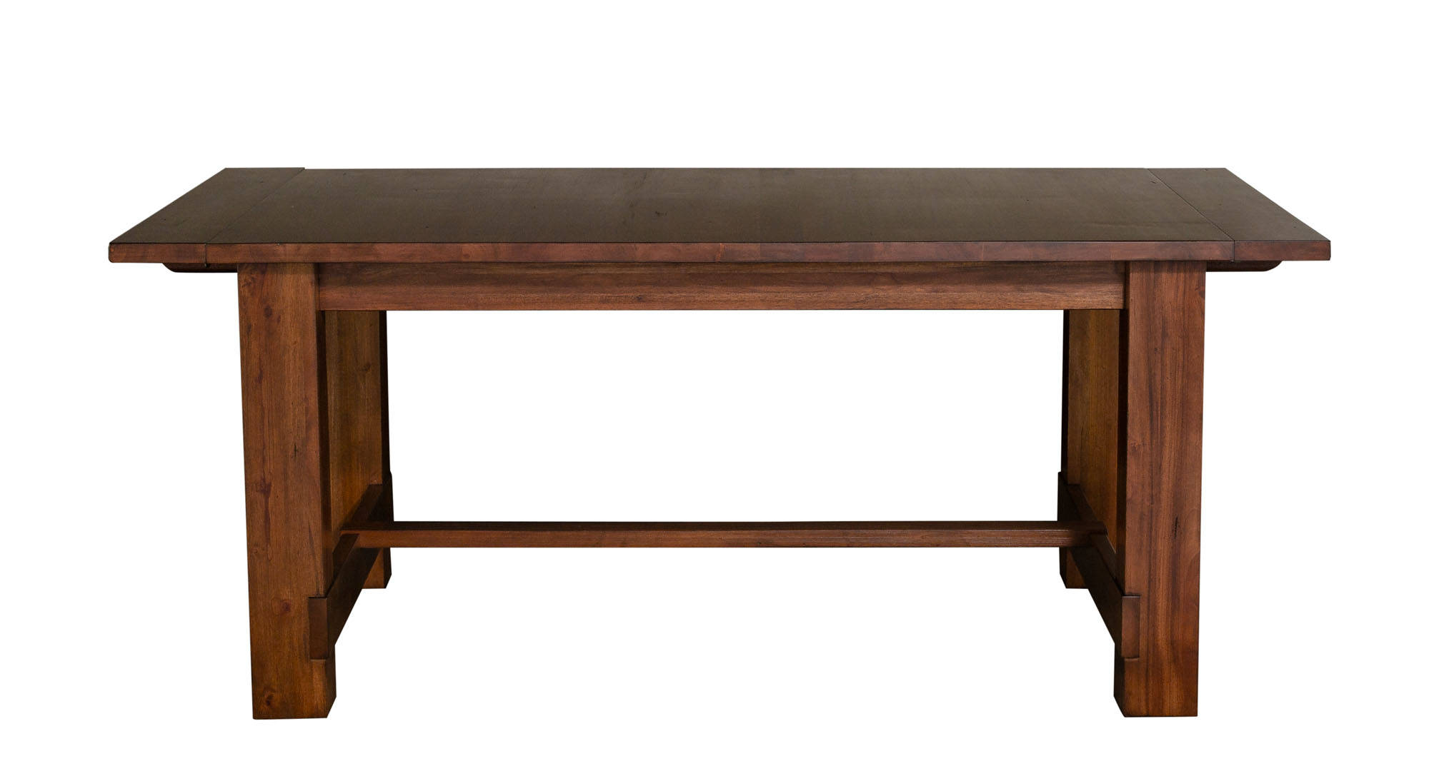 A-America Anacortes Mahogany 16 inch Leaves Trestle Table