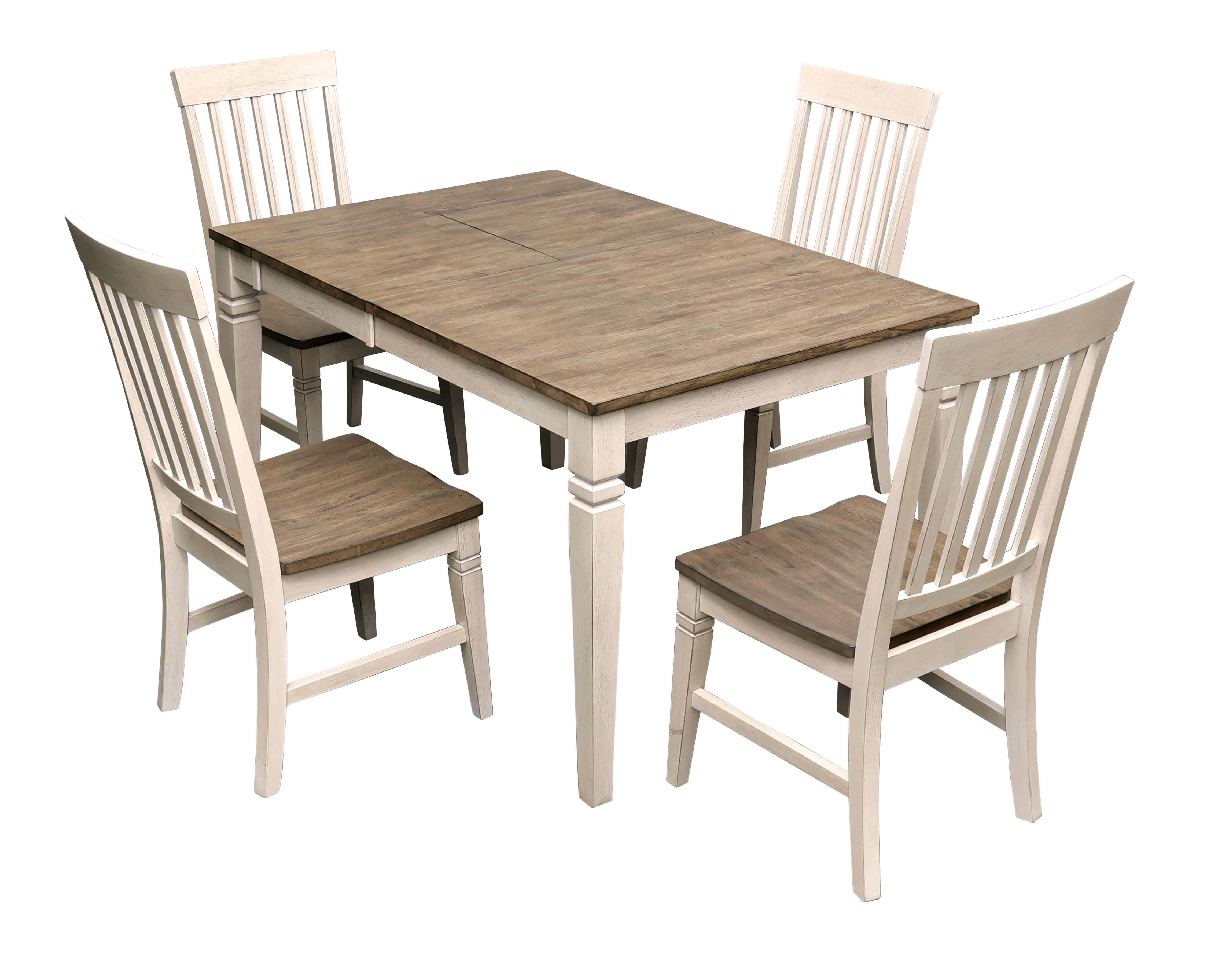 A-America Beacon Smokey White Peppercorn 5pc Dinette Room Set
