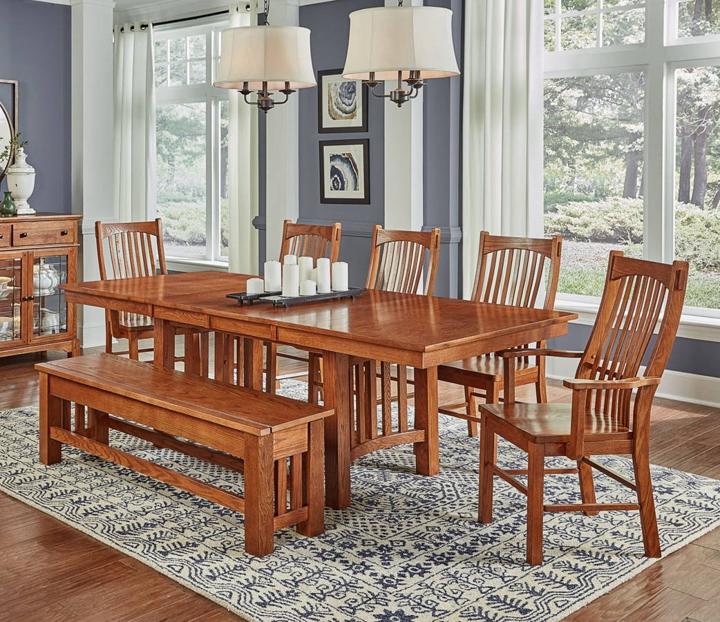 A AMERICA Laurelhurst Trestle Dining Table - Thumbnail 4