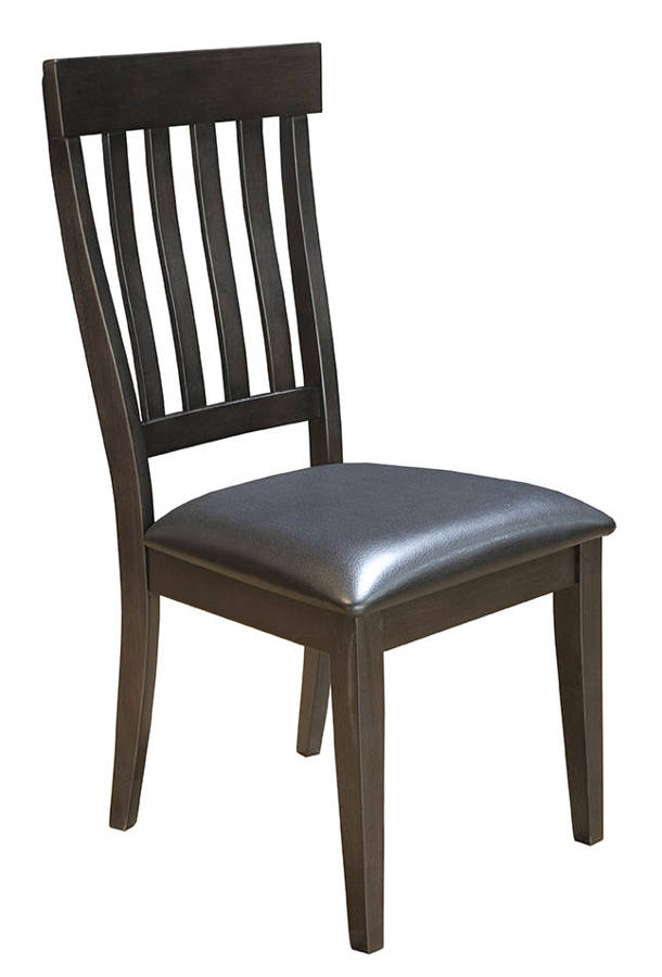 2 A-America Mariposa Warm Gray Slatback Side Chairs