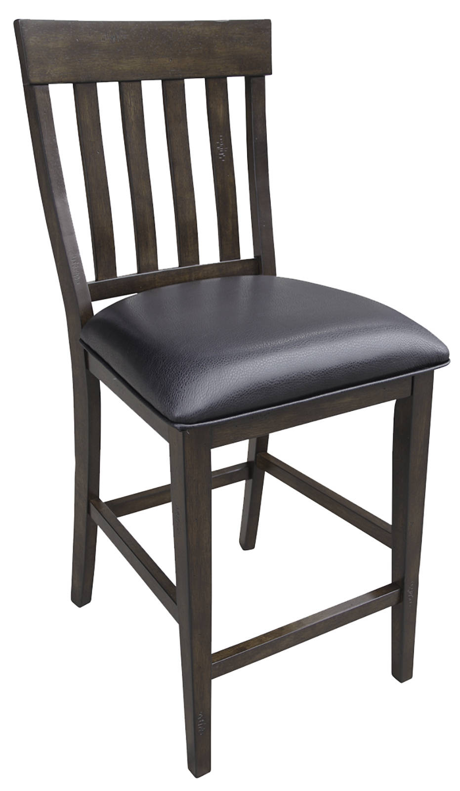 2 A-America Mariposa Warm Gray Slatback Counter Chairs