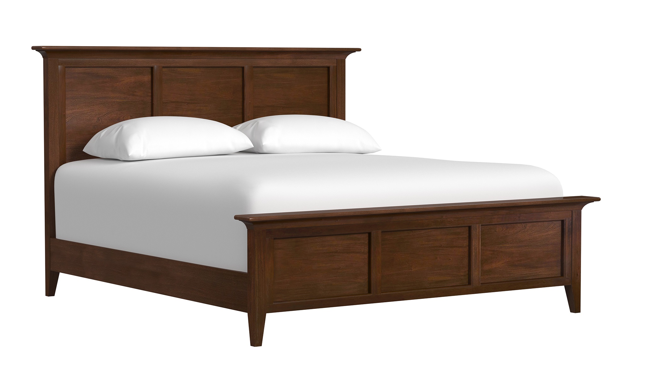 A-America Westlake Cherry Brown Queen Mansion Bed