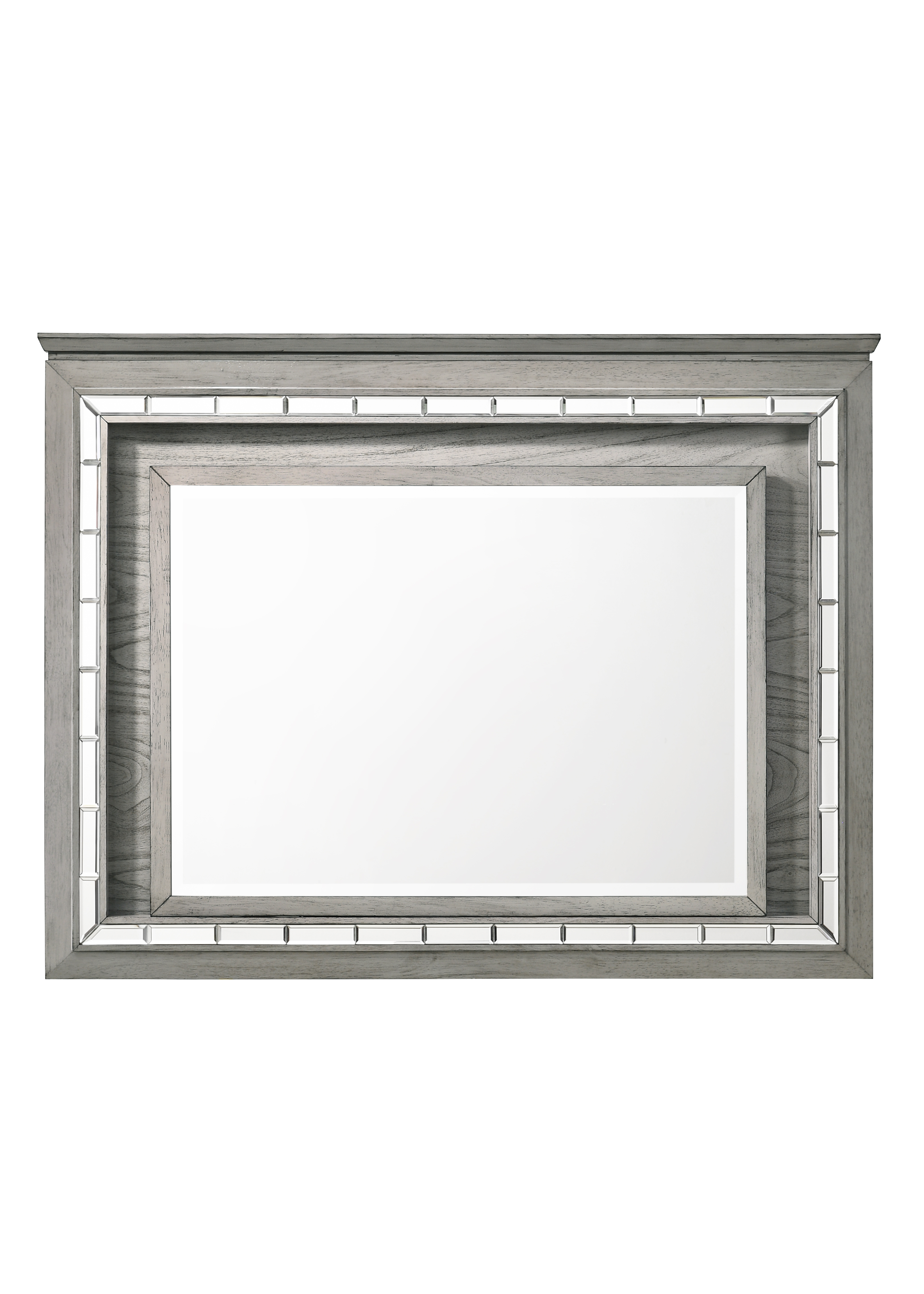 Acme Furniture Antares Light Gray Oak LED Mirror