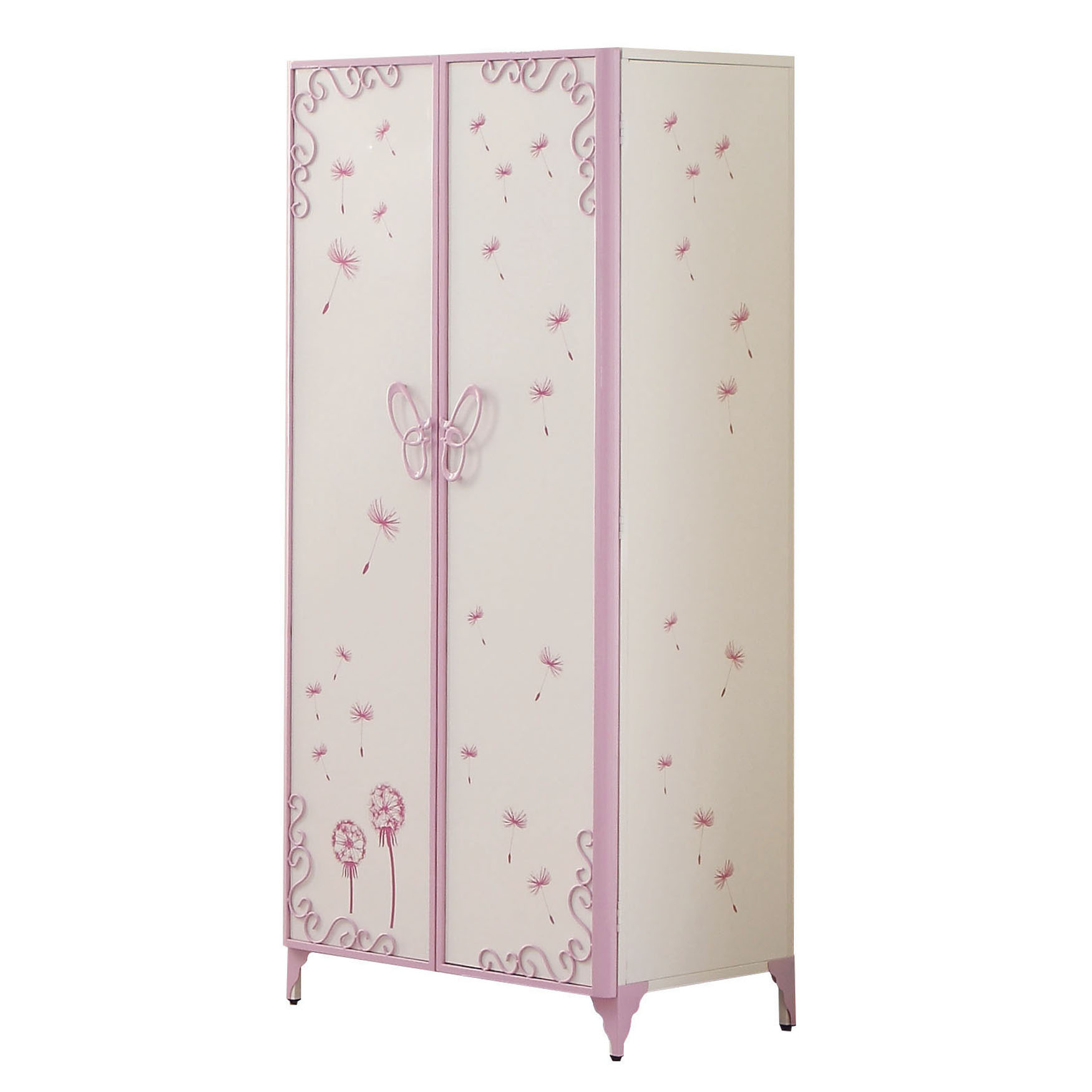 Acme Furniture Priya II White Light Purple Armoire