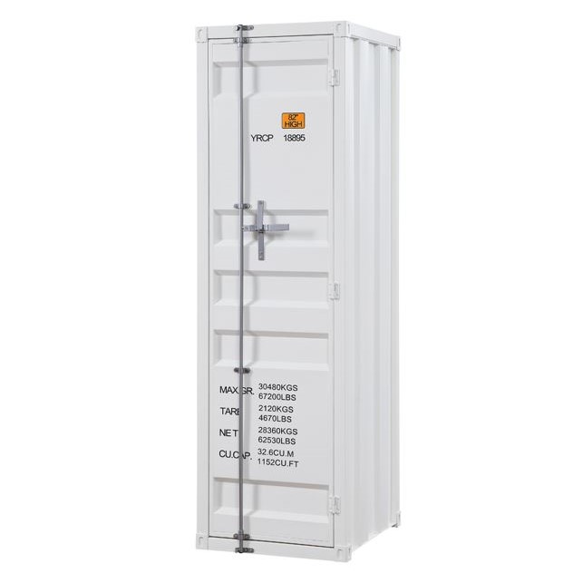 Acme Furniture Cargo White Single Door Wardrobe