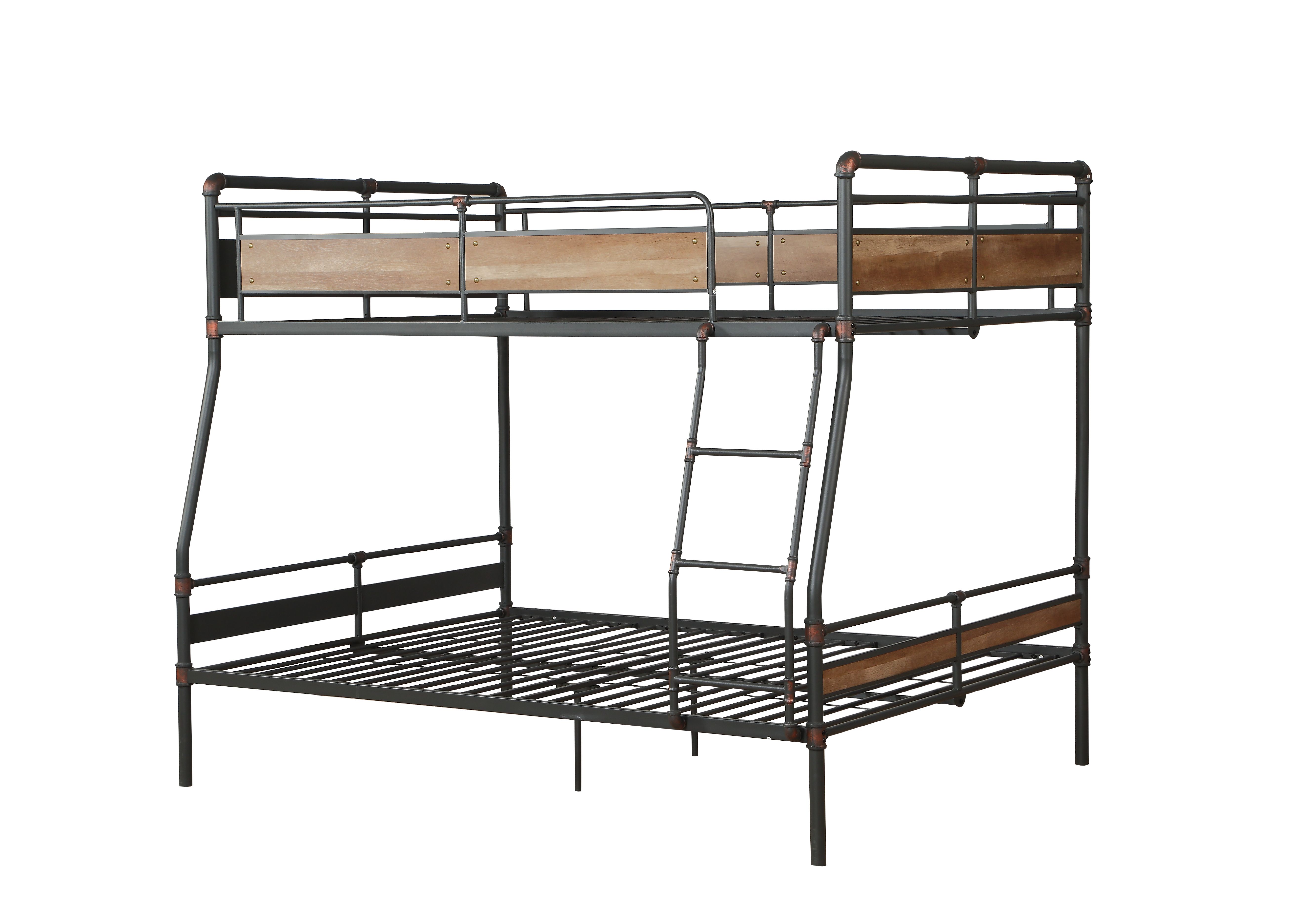 Acme Furniture Brantley II Sandy Black Dark Bronze Full XL Over Queen Bunk ...
