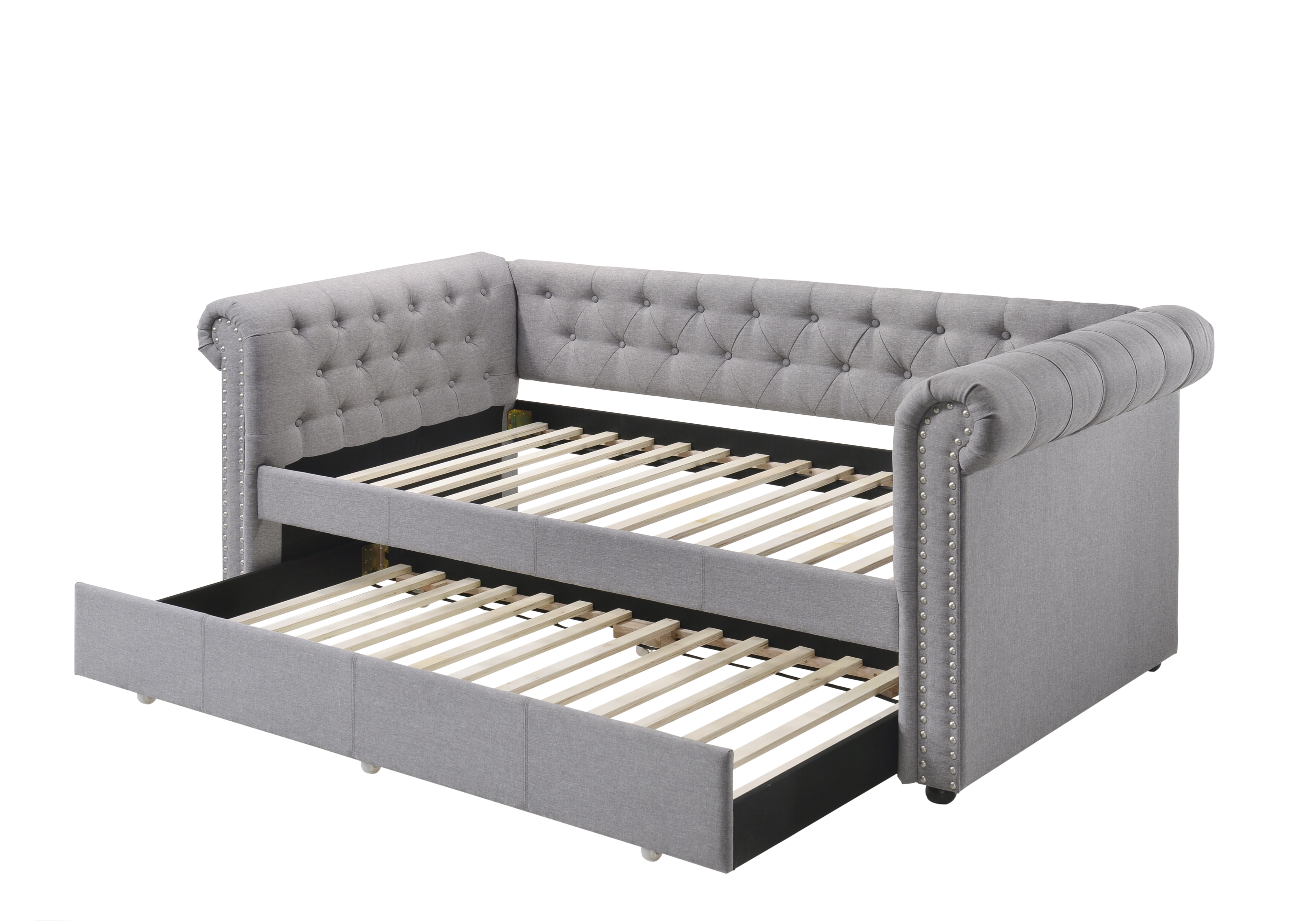 Acme Furniture Justice Smoke Gray Twin Trundle Daybed