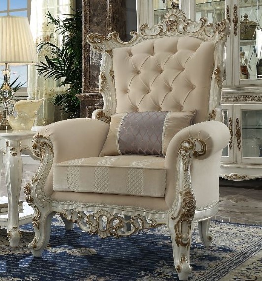 Acme Furniture Picardy II Antique Pearl Accent Chair