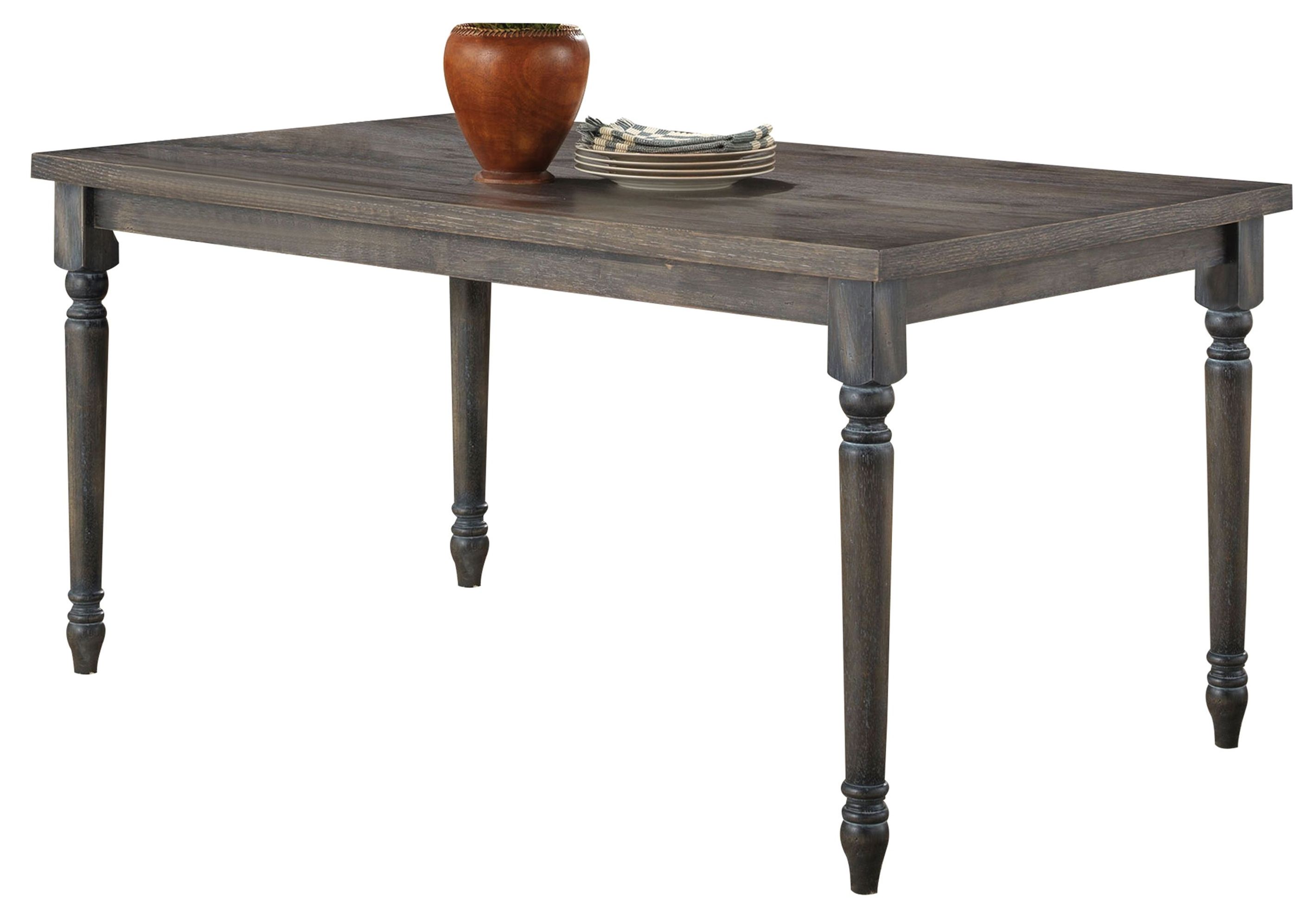 Acme Furniture Wallace Weathered Gray Dining Table